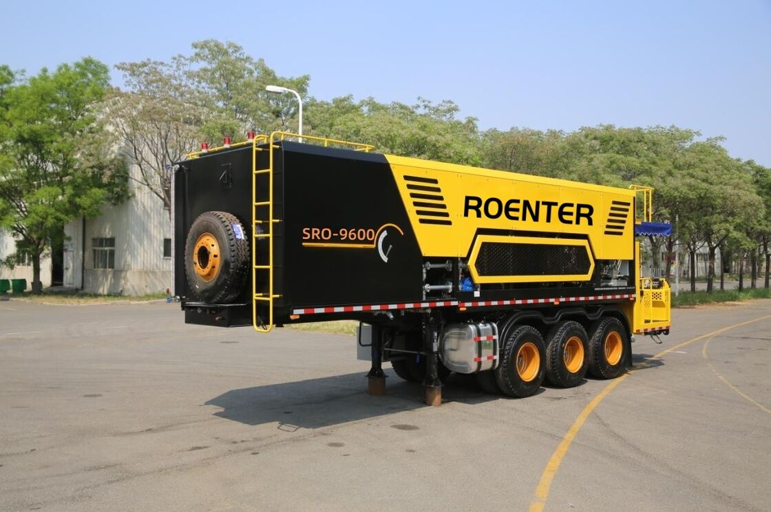 Micro finisseur de revêtement intelligent de type remorque SRO-9600TFC, finisseur de joint à lisier pour l'entretien des routes asphaltées