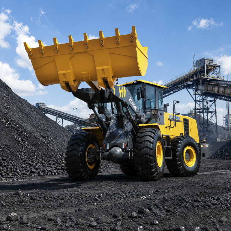 XCMG ZL50GN 5 tonnes chargeur à roues avant de 3,2 m3 chargeur lourd de construction à seau