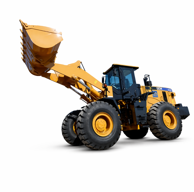 Chargeuse sur pneus pour travaux lourds, conception sûre, chargeuse frontale facile d'entretien pour travaux de construction et d'exploitation minière