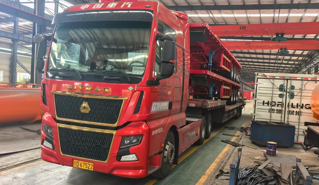 Fabrique personnalisée 12,5 mètres 3 essieux poutre droite plat-étage semi-remorque conteneur lourd-duty remorque de transport de marchandises à vendre